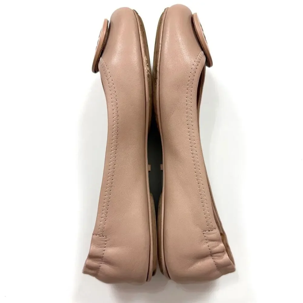 Tory Burch Minnie Travel Ballet Flats in Goan Sand